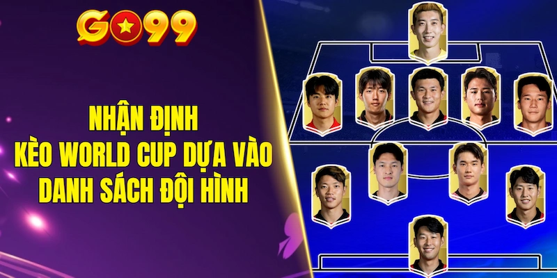 Nhận định kèo World Cup dựa vào danh sách đội hình