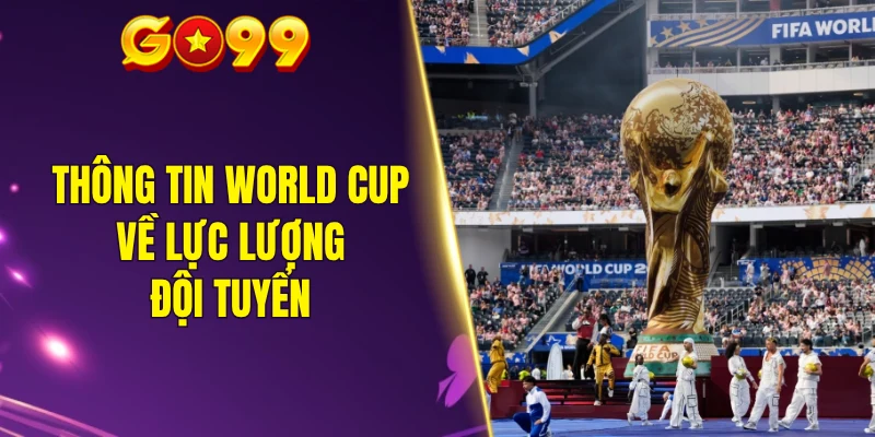 Thông tin World Cup về lực lượng đội tuyển